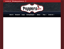 Tablet Screenshot of peppersgrillculpeper.com